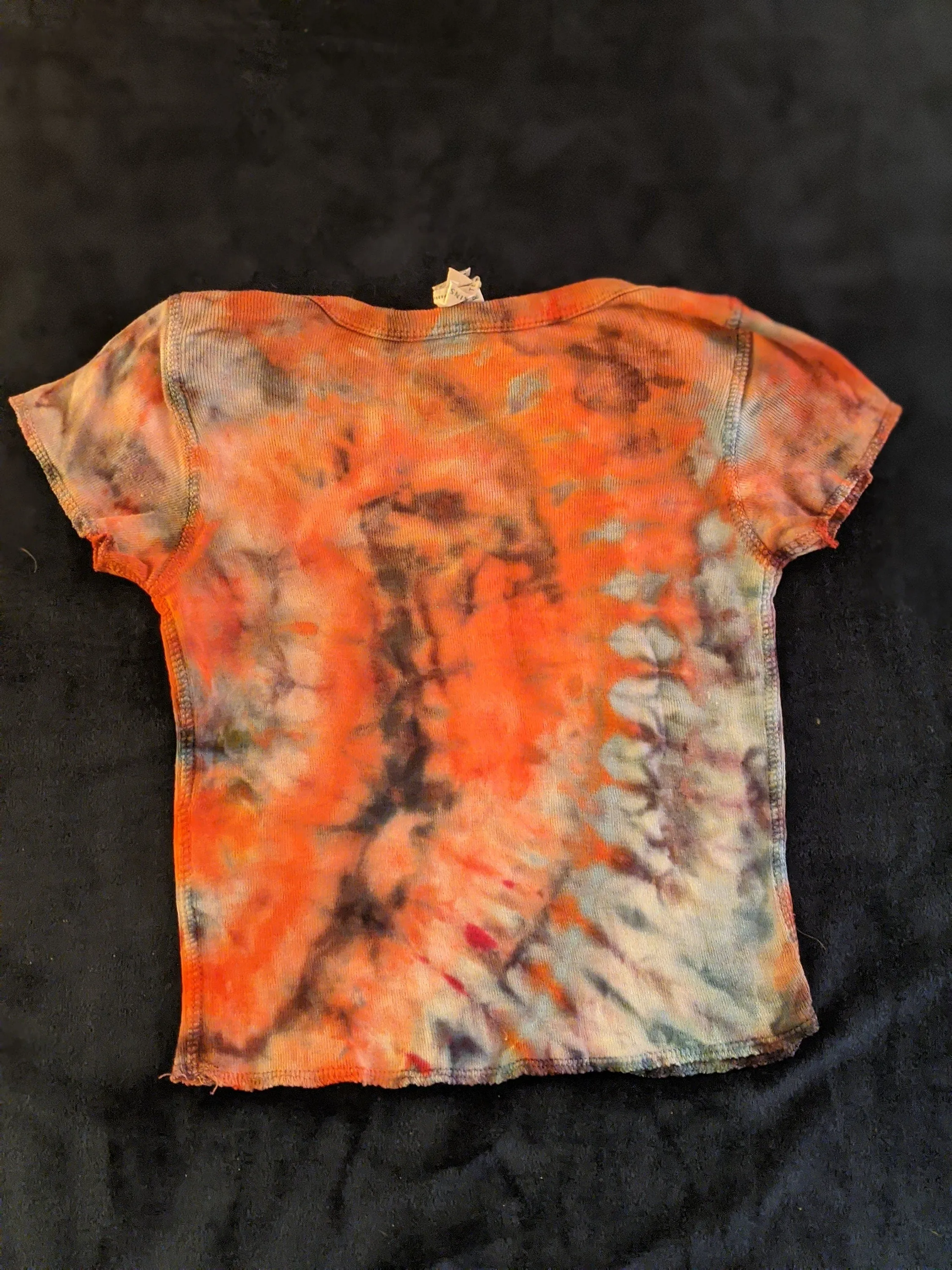 12 months Ice dye tie dye t-shirt.