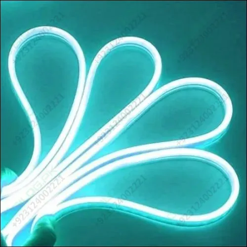 12v Ice Blue Neon Flexible Strip Light 1m Waterproof Smd 5050 Rope String Silicone Lamp Outdoor Lighting