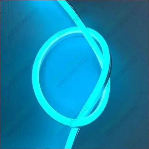 12v Ice Blue Neon Flexible Strip Light 1m Waterproof Smd 5050 Rope String Silicone Lamp Outdoor Lighting