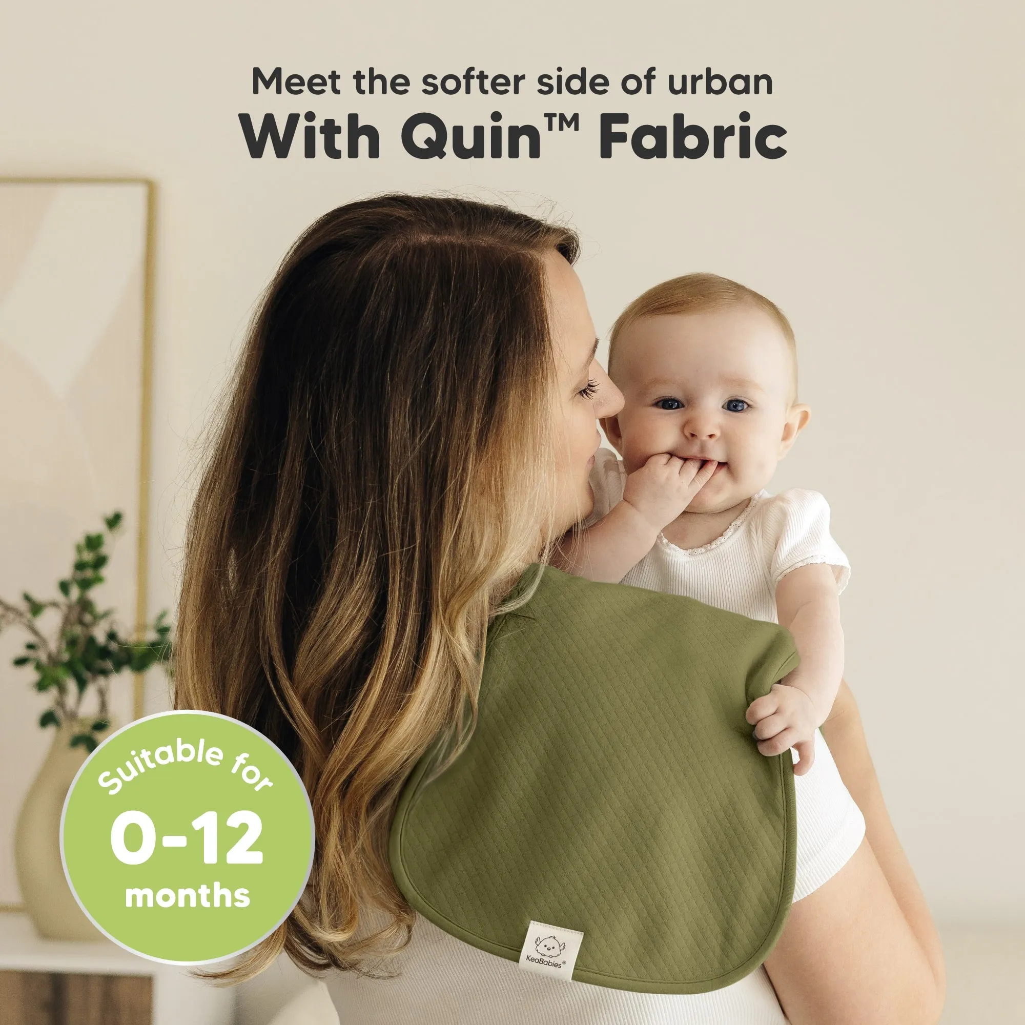 5-Pack Urban Quin Burp Cloths (Basic)