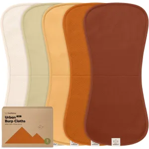 5-Pack Urban Quin Burp Cloths (Sahara)