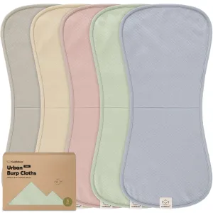 5-Pack Urban Quin Burp Cloths