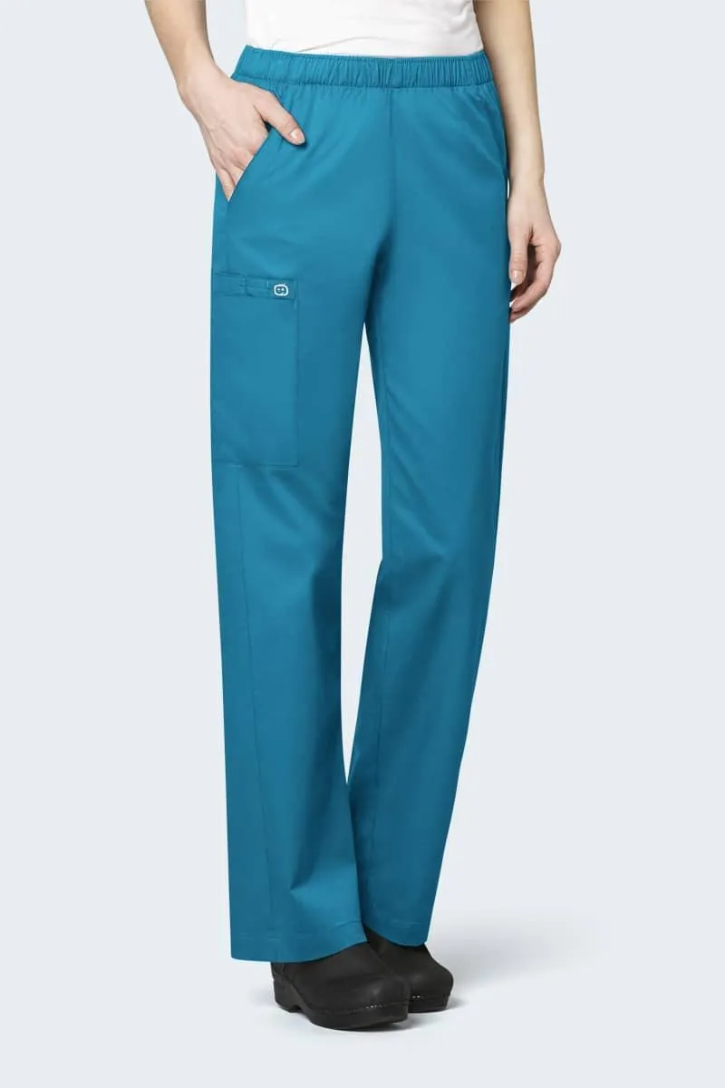 501 WonderWork Women's Elastic Waist Nurses Scrub Pants