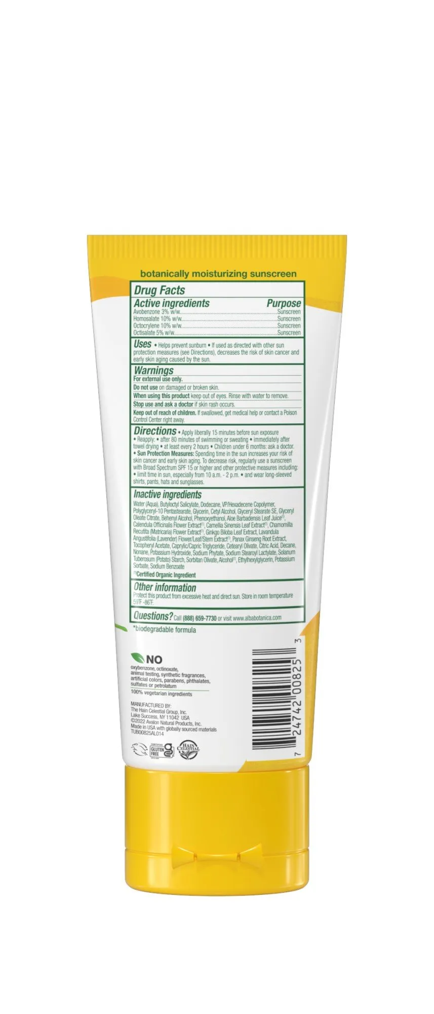 Alba Botanica Hawaiian Aloe Vera SPF 30 4 oz Cream