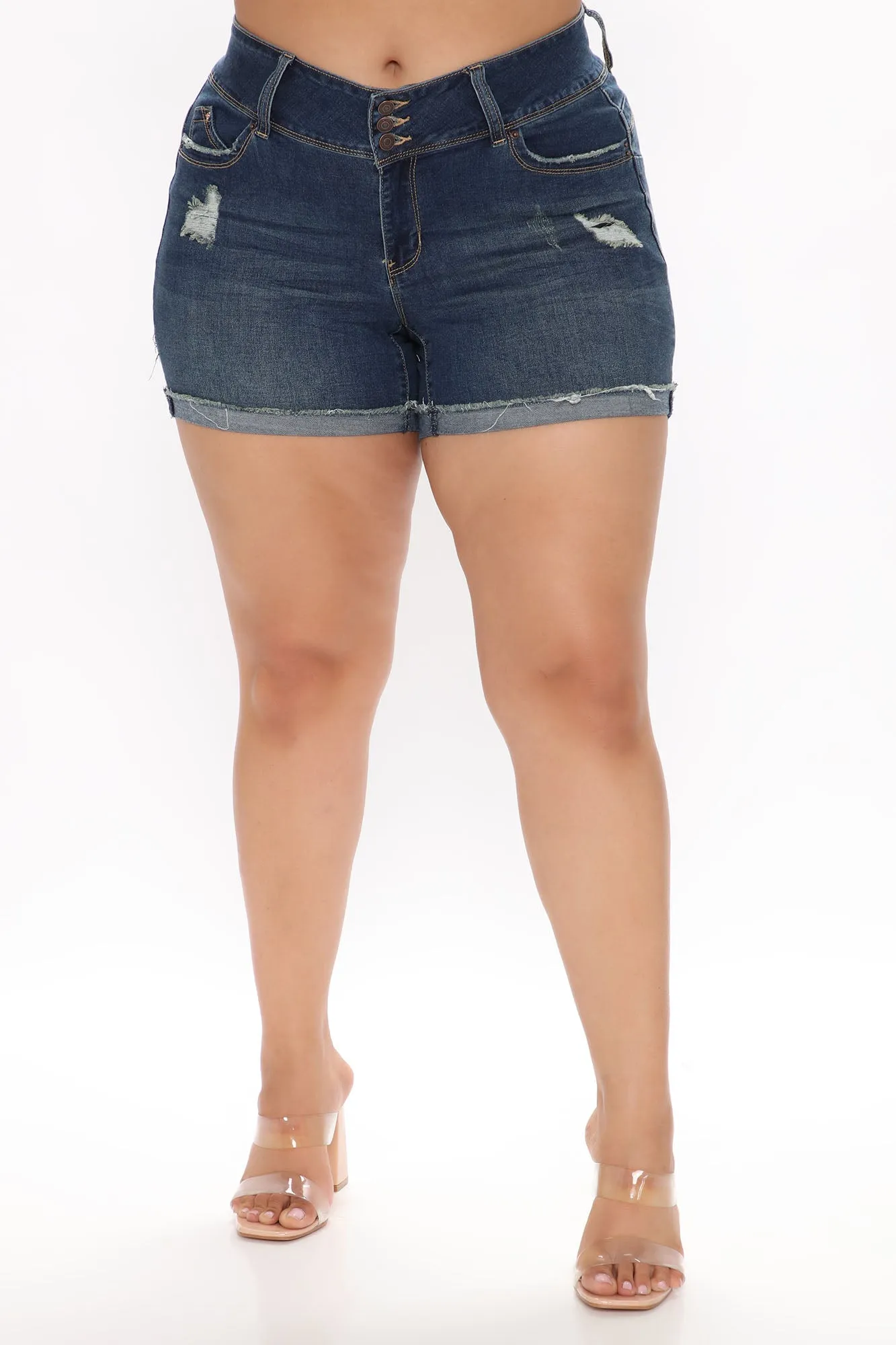 Alexis Booty Booty Shorts - Dark Denim