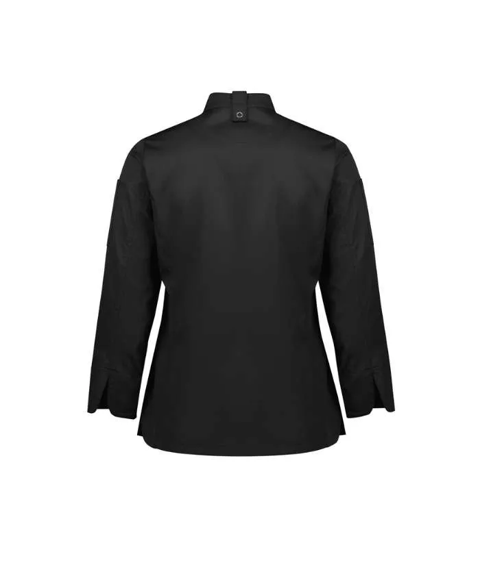 Alfresco Womens, Zip Front, L/S Vented Chef Jacket