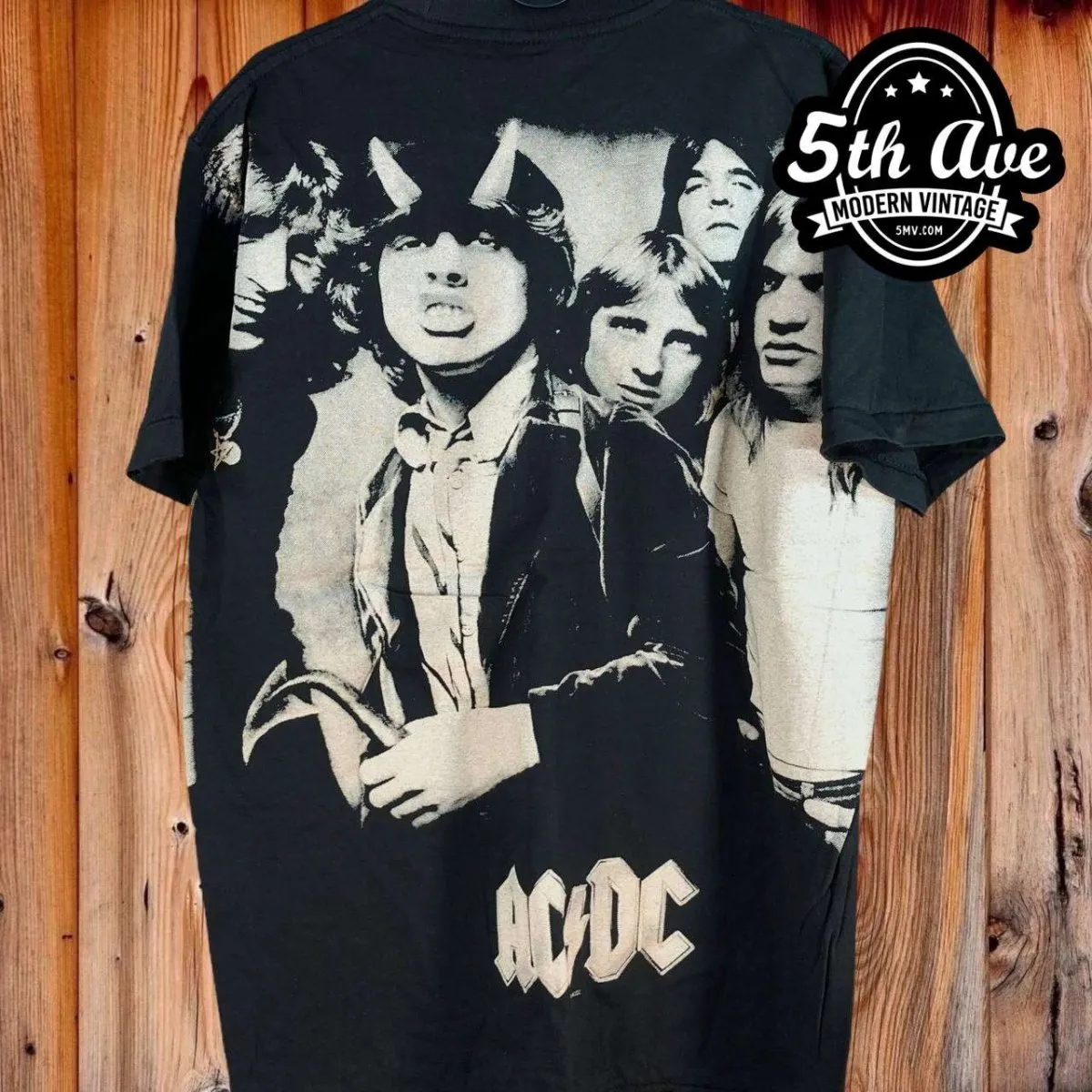 All-Over Print Single Stitch AC/DC t shirt: Unleash the Power of Rock!