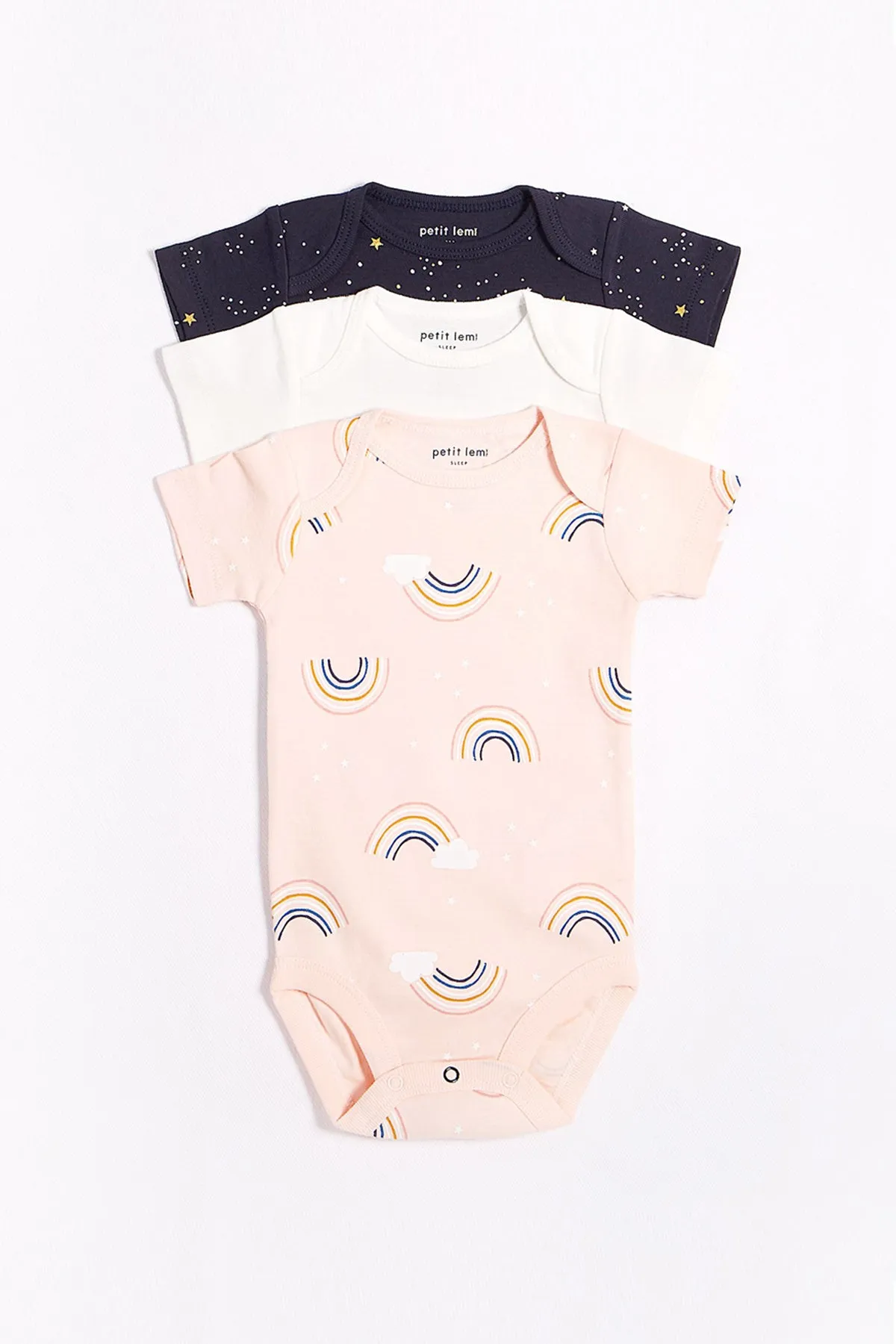 Baby Onesie Petit Lem 3-Pack - Over The Rainbow