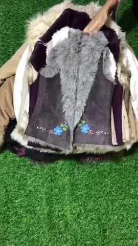 Beautiful vest and fur afghan coats