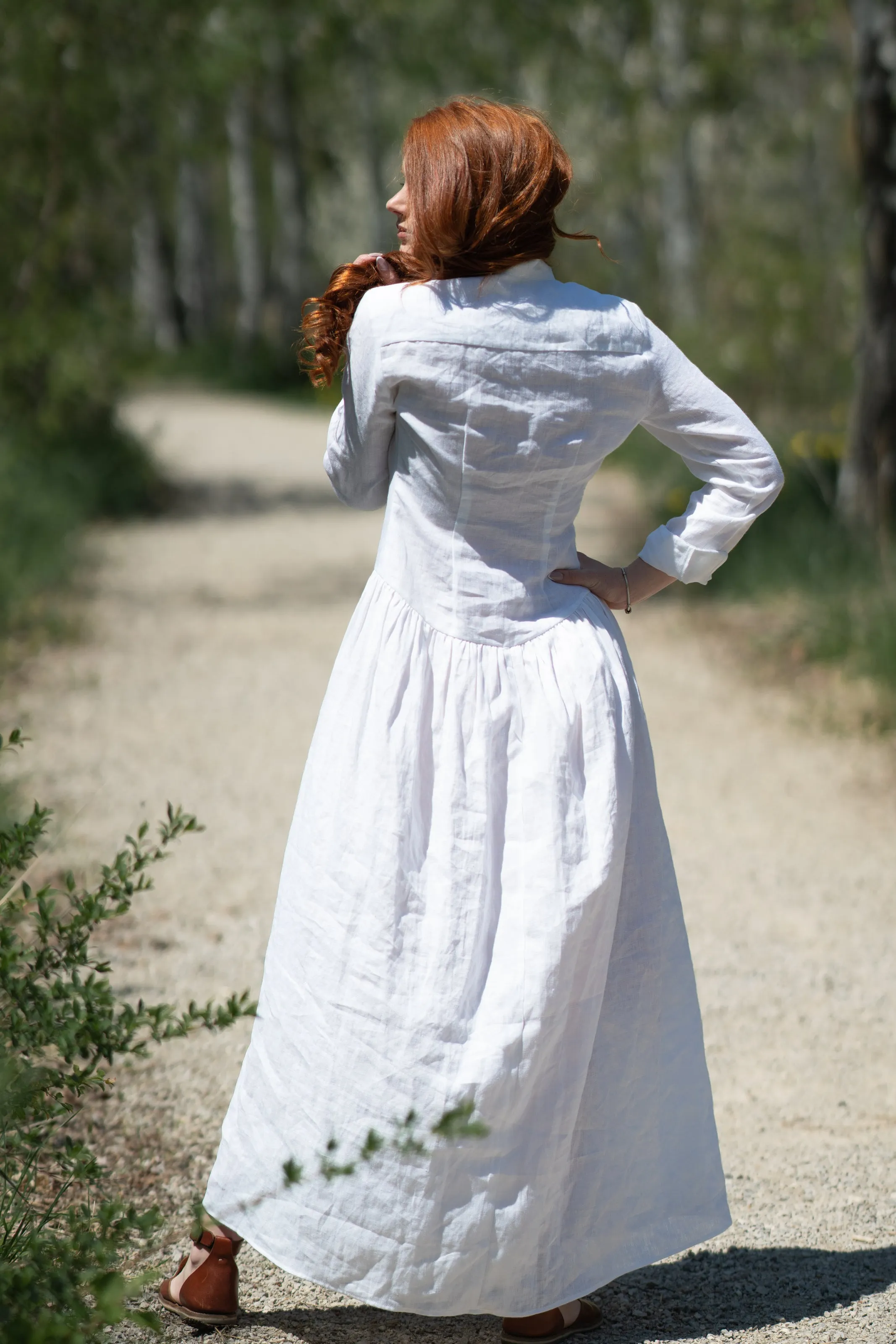 Button Down Linen Dress