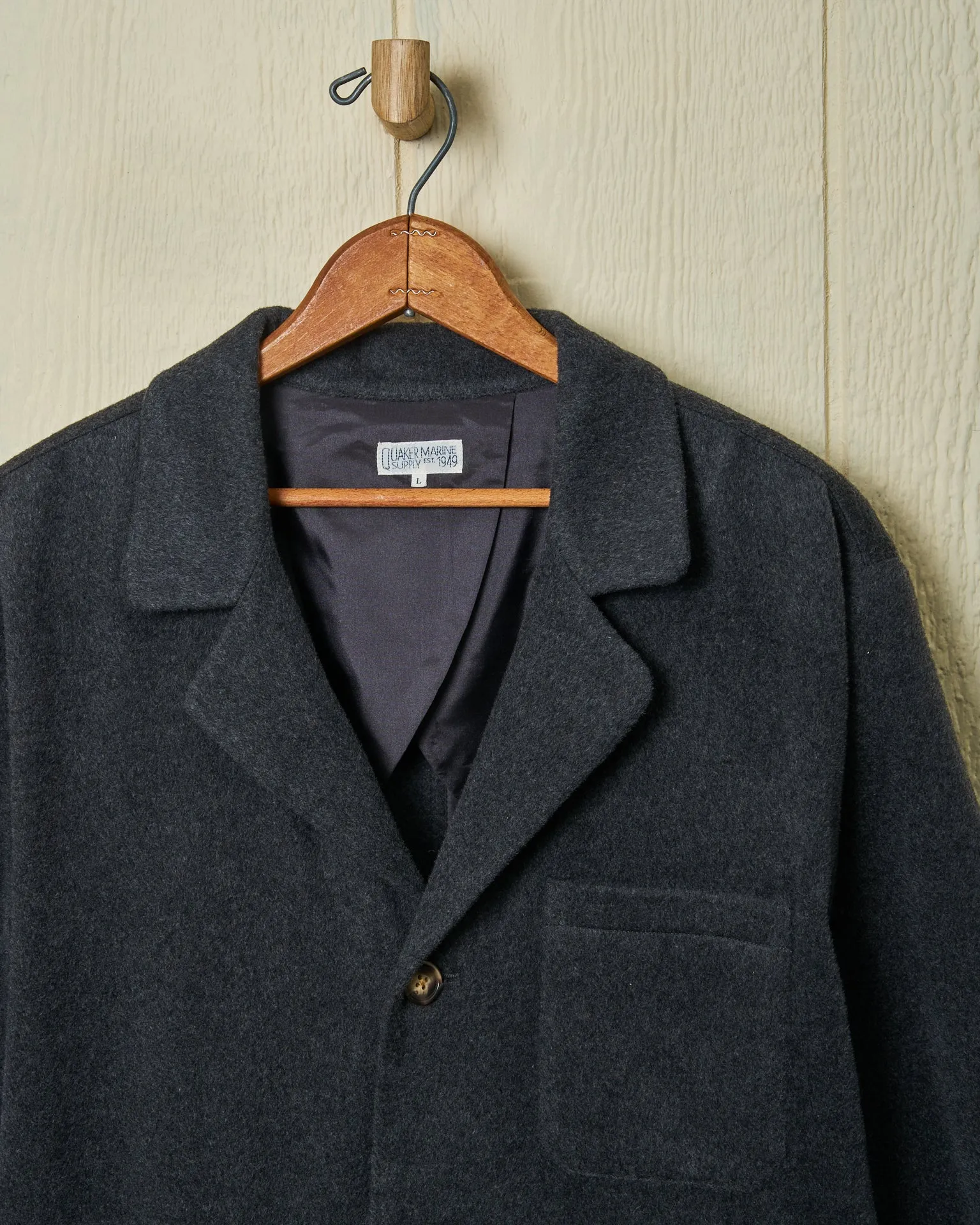 Camel’s Hair Loafer Jacket in Charcoal Heather