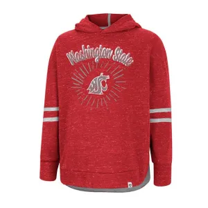 Colosseum Crimson Youth Girls lightweight Hooded Sweatshirt