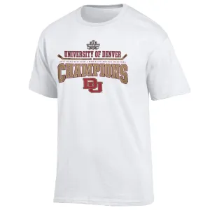 Denver Pioneers 2017 Hockey Frozen Four National Champions Locker Room T-Shirt