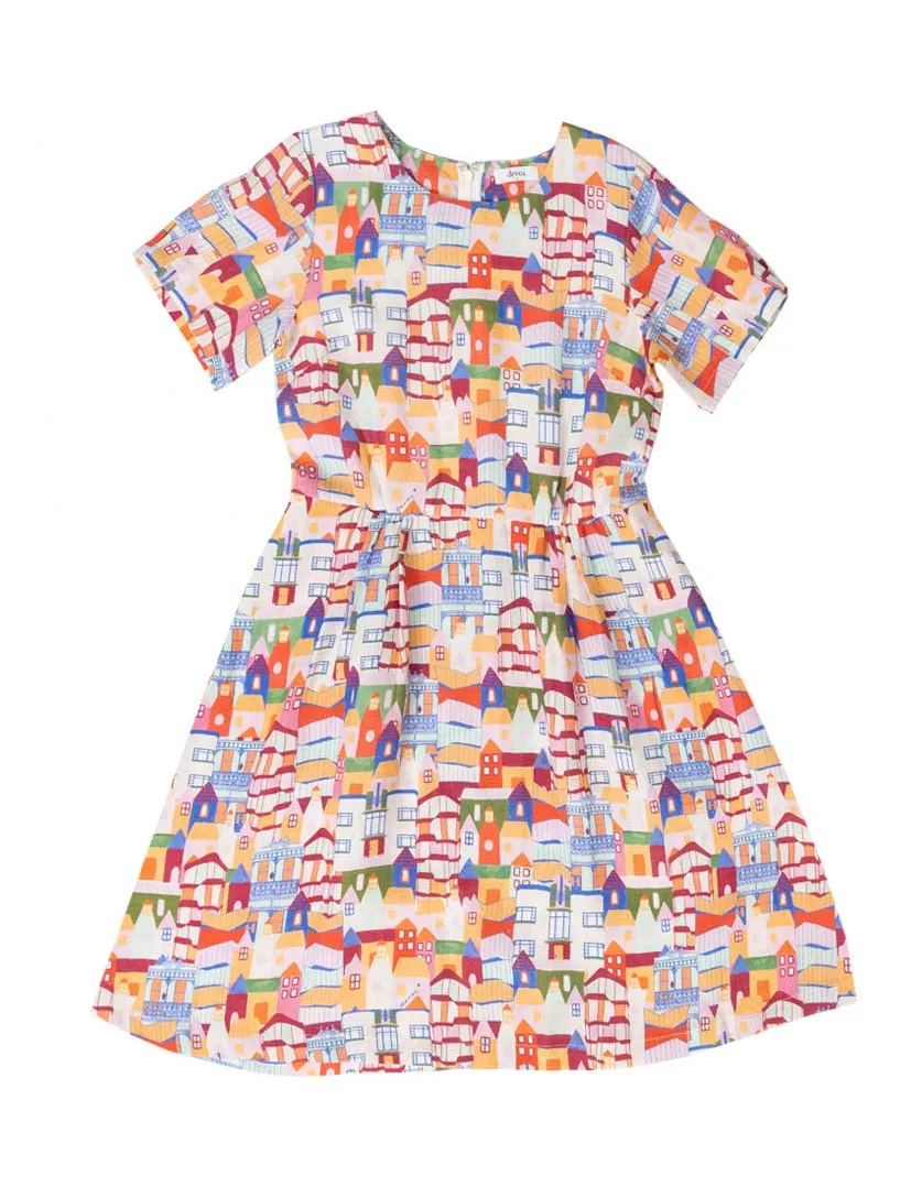 Dorothy Dress Urban Scapes in Linen