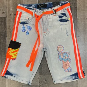 Elite- ball up denim shorts (kids)