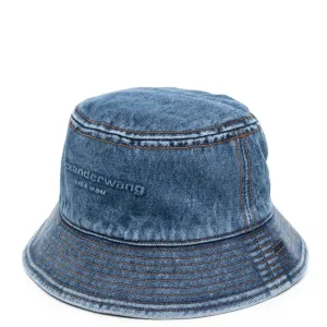 Embossed Bucket Hat In Denim