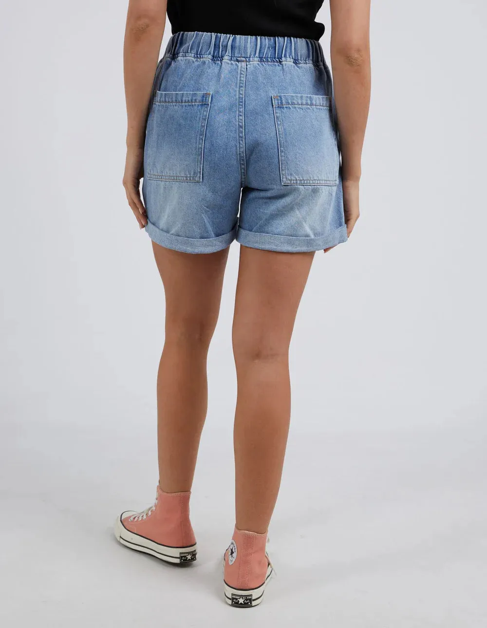 Emma Relaxed Denim Short - Mid Blue