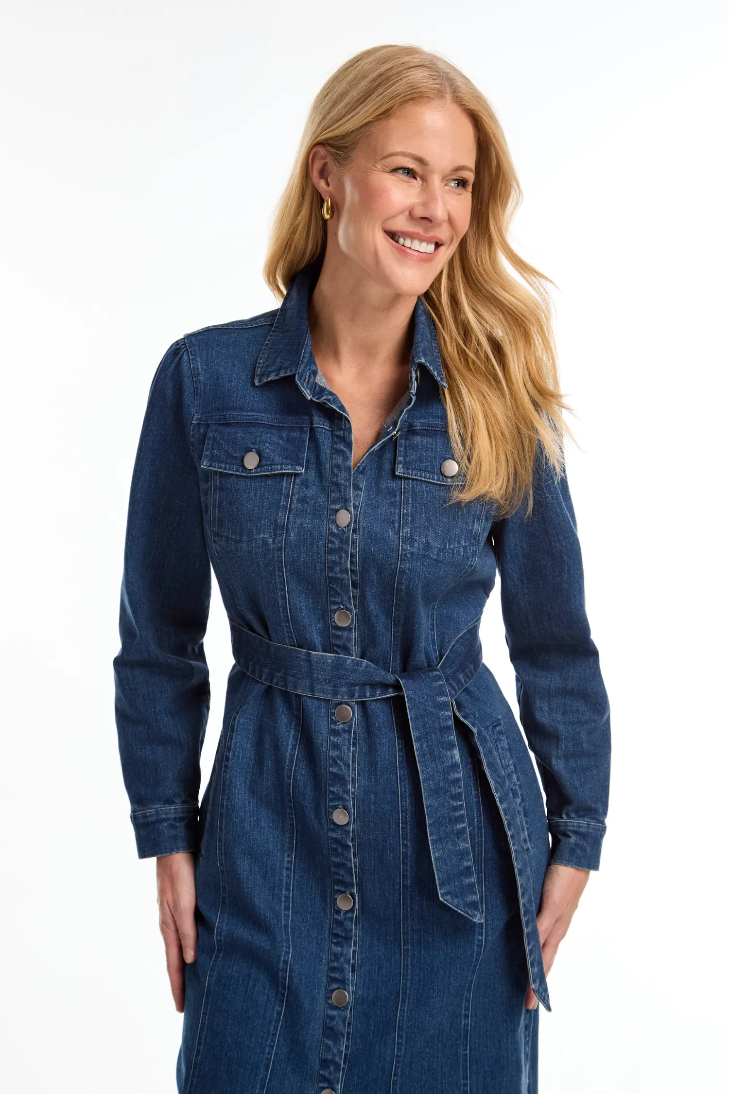 FDJ Denim Duster/Midi Denim Dress - Style 7697667