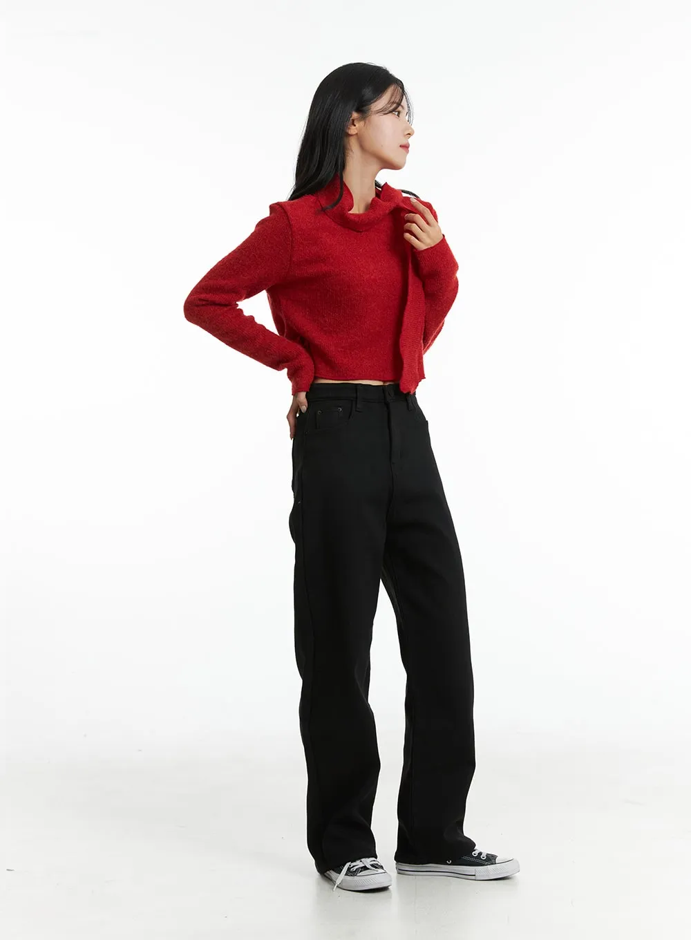 Fleece Straight Leg Pants OD307