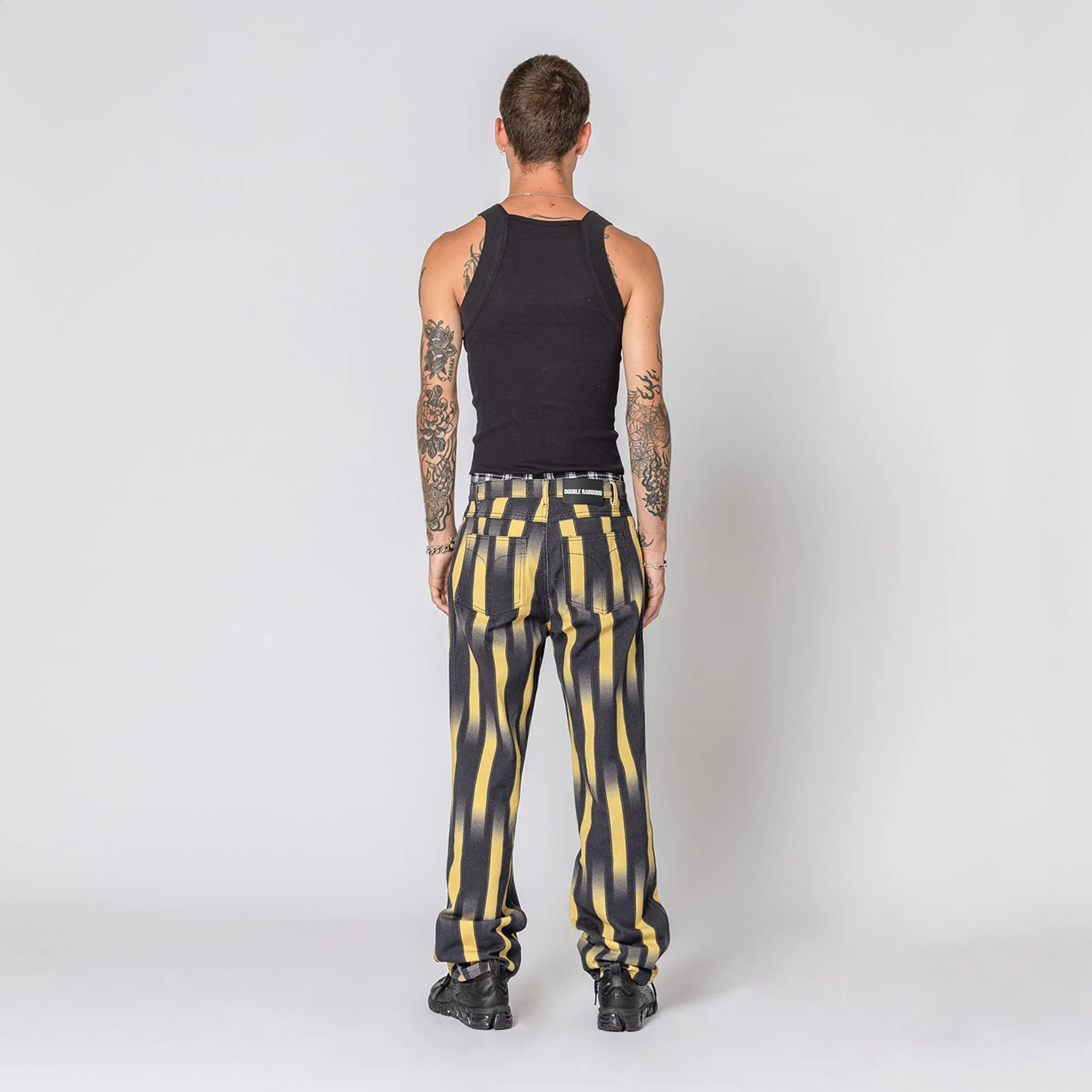 GHOST STRIPE YELLOW PARTY PANTS