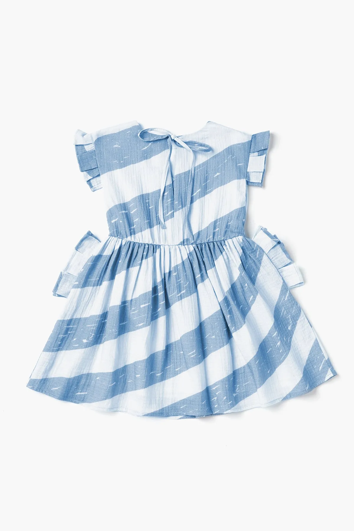 Girls Dress OMAMImini Fit And Flare Blue (Size 6 left)