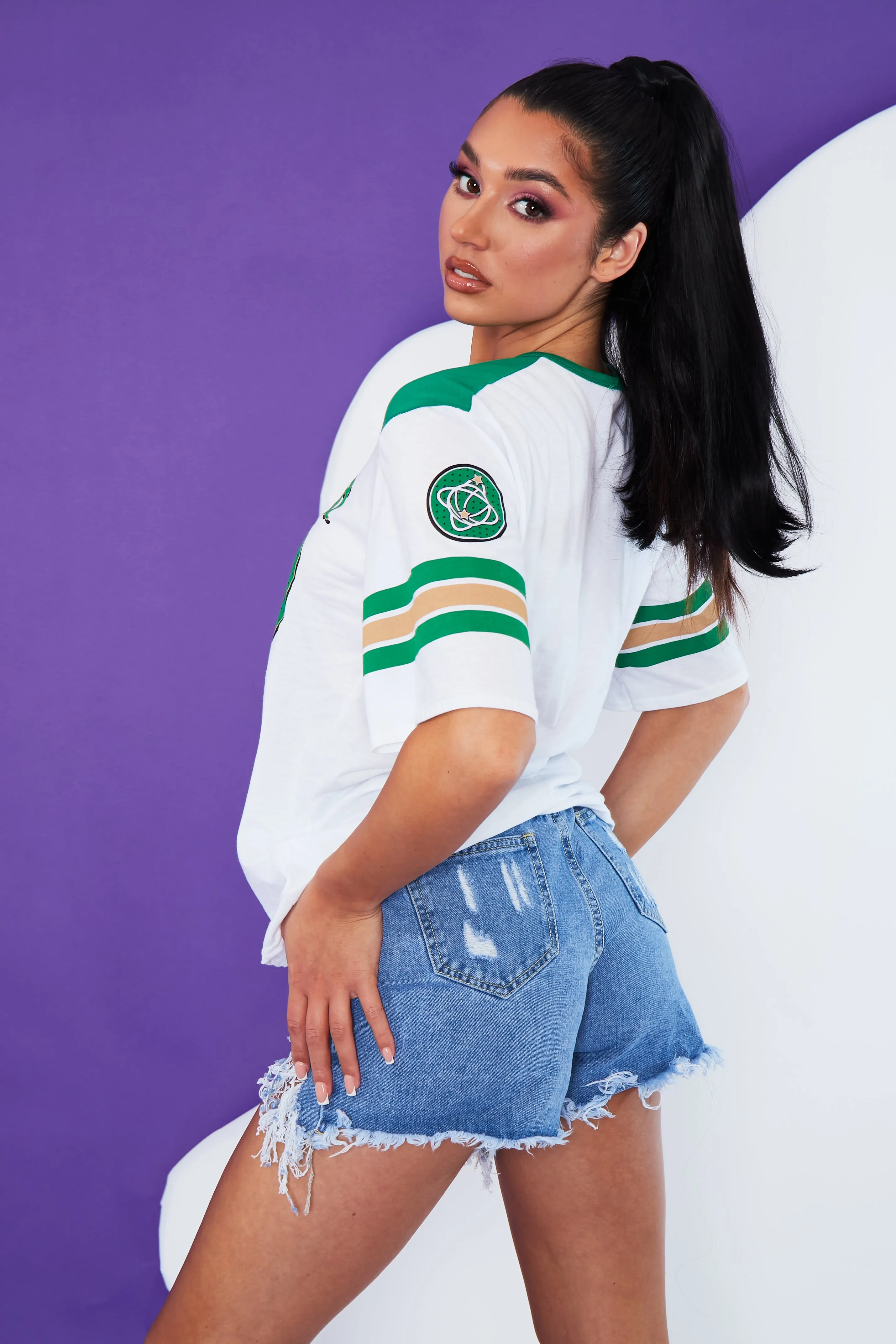 Green Winner Logo Varsity T-Shirt - Kimia