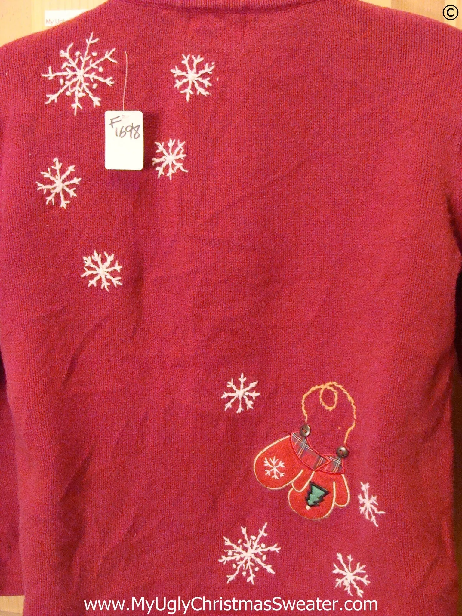 Ice Skate Themed Red Cheap Christmas Sweater