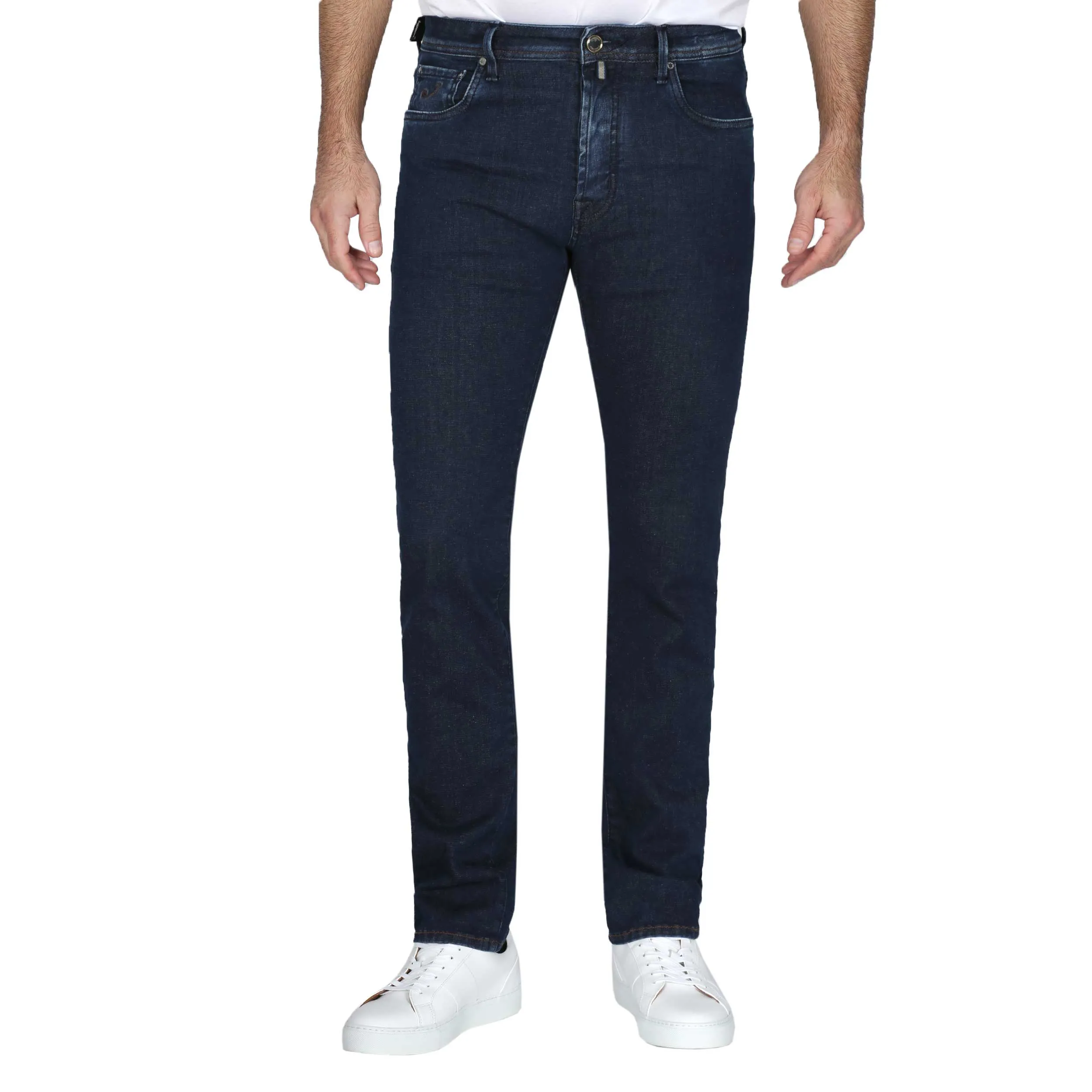 Jacob Cohen Bard Jean in Dark Blue Denim with Lizard Badge