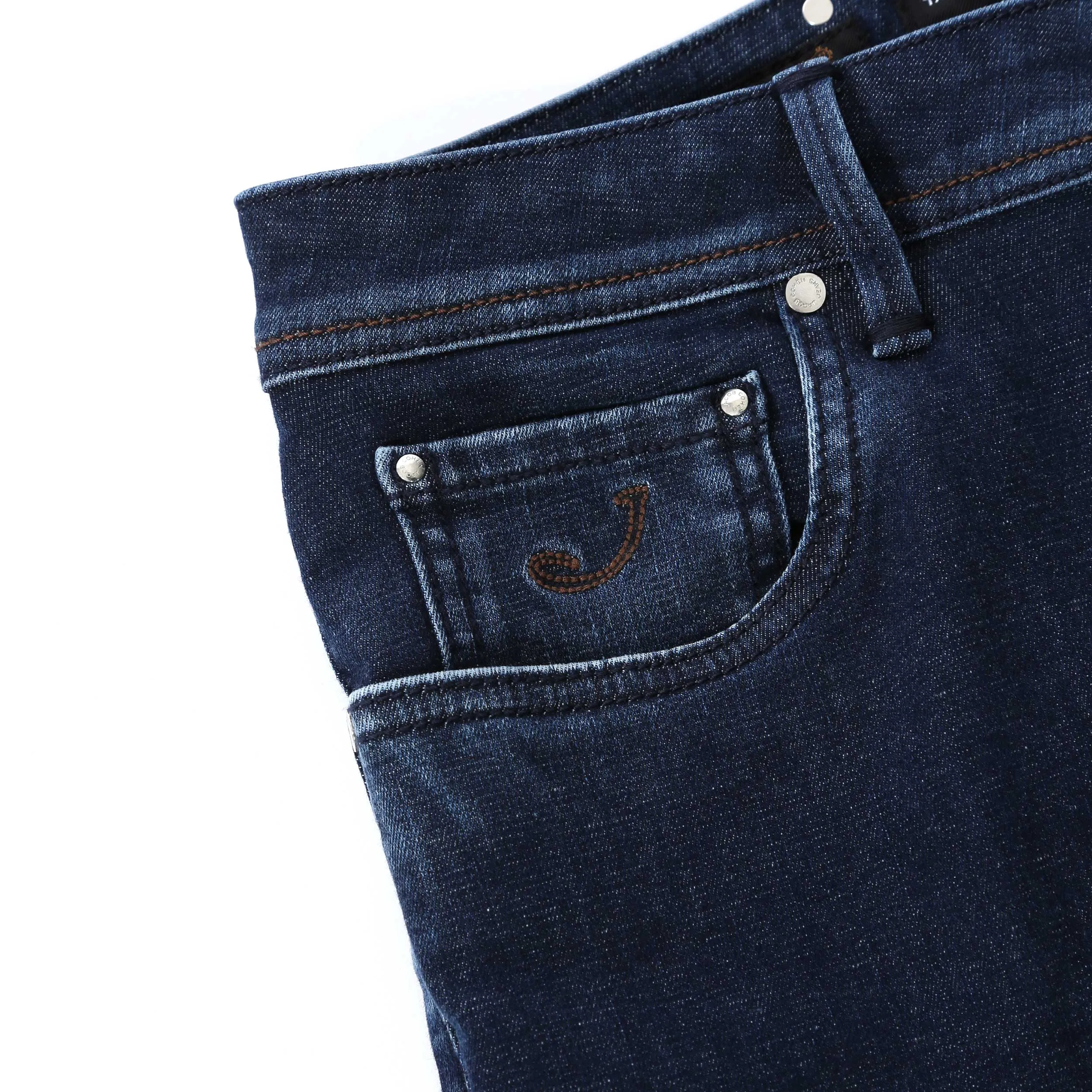 Jacob Cohen Bard Jean in Dark Blue Denim with Lizard Badge