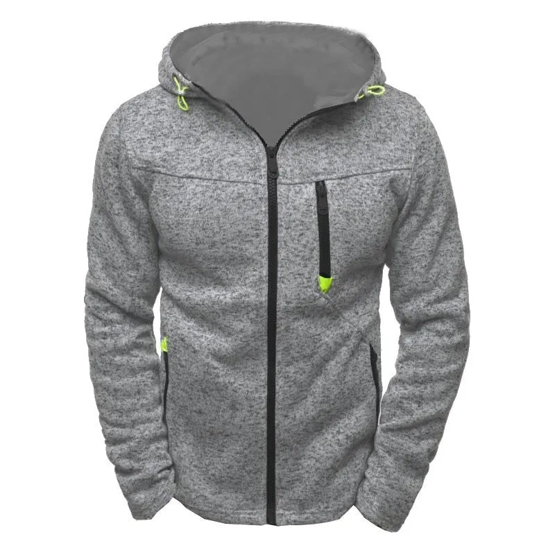 Jacquard Fleece Hoodie for Men