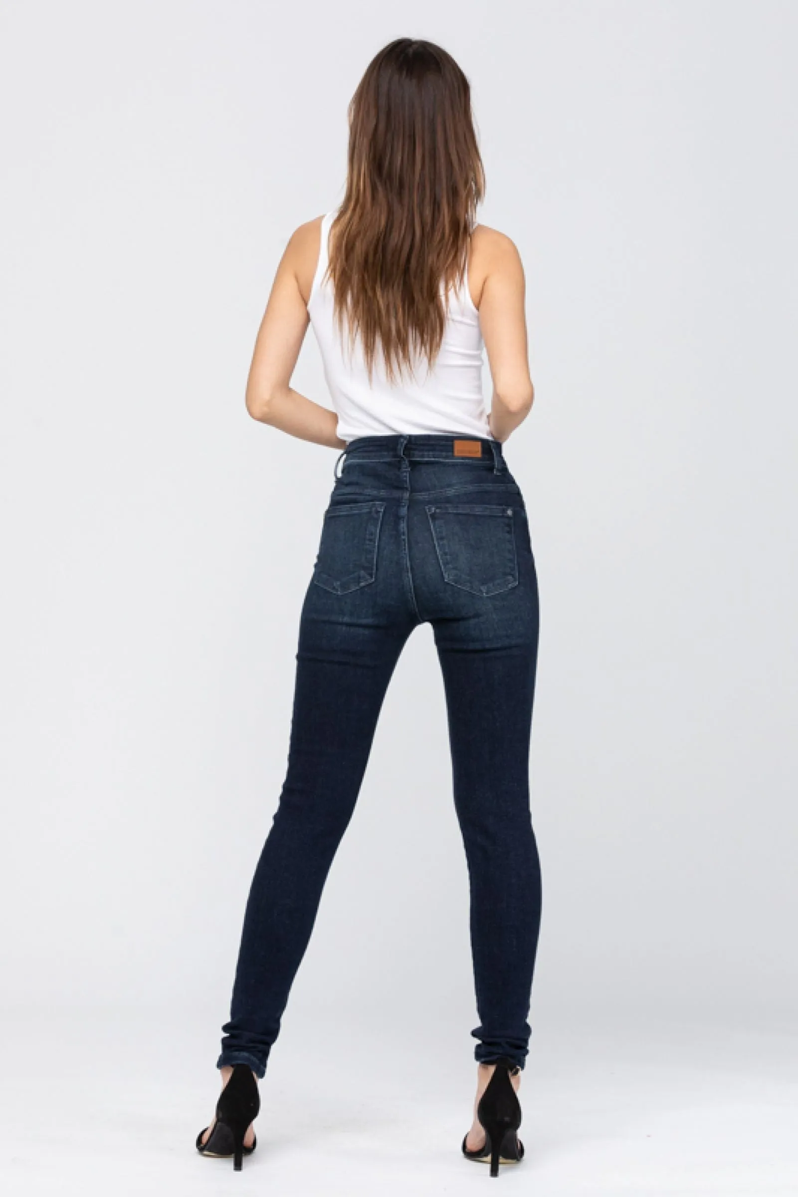 Judy Blue High Rise Super Dark Skinny Denim 82132