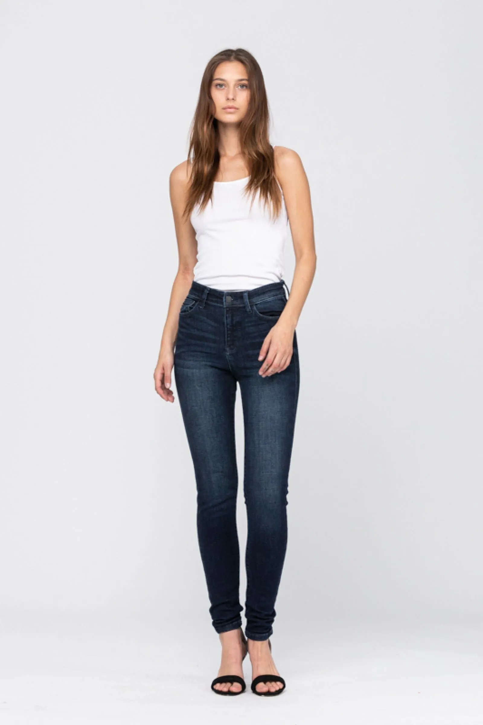 Judy Blue High Rise Super Dark Skinny Denim 82132