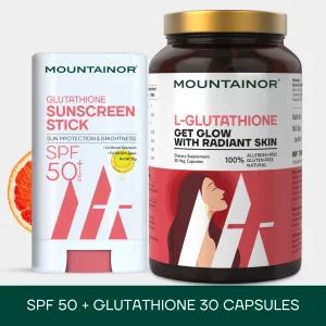 L-glutathione 30 Cap   Glutathione Sunscreen Stick  (Combo)