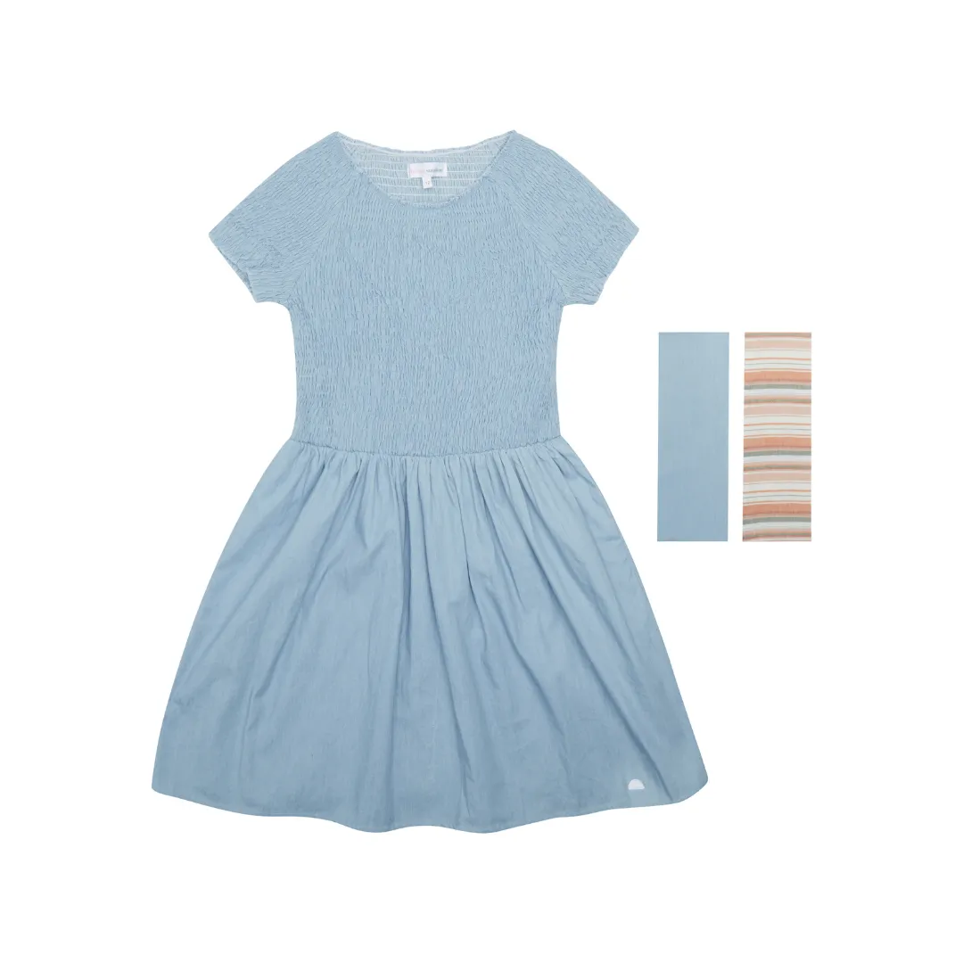 LAKE COMO CHAMBRAY DRESS