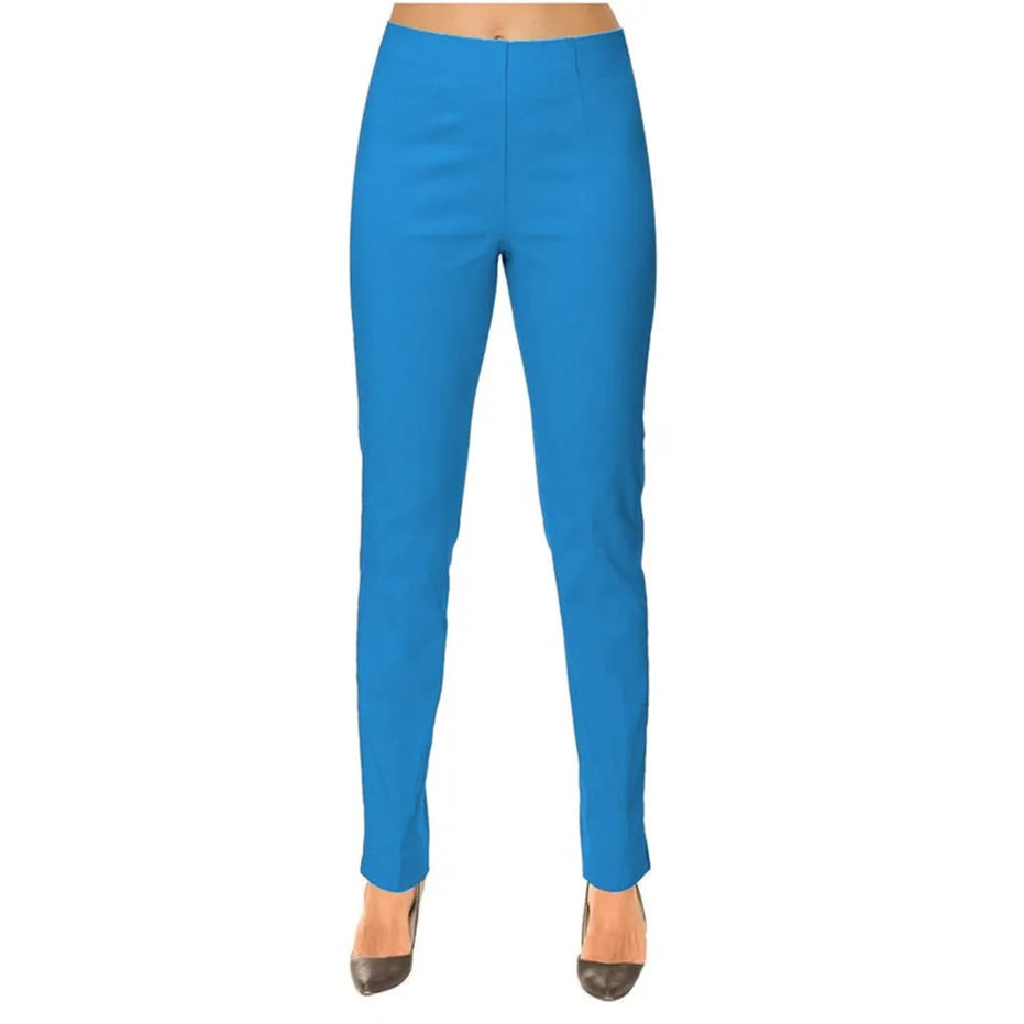 Lior Paris "Sasha" Straight Leg Pull-On Pant in Ocean - SASH-OCN