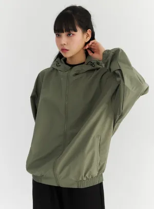 Loose Fit Zip-Up Jacket CO327