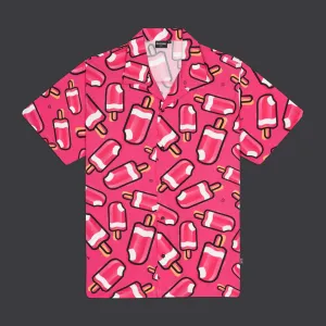 MAMBO Pattern alla Fragola Bowling Shirt