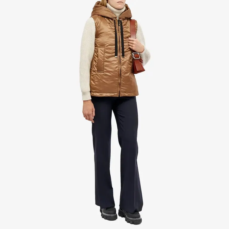 Max Mara Greengo Short Vest, brown