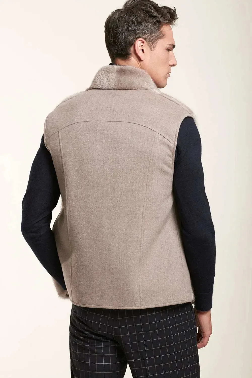 Mens mink vest