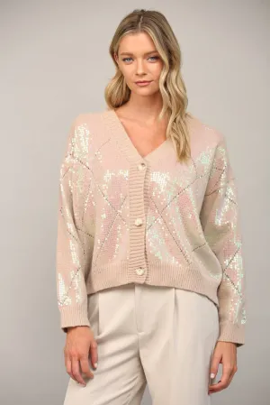 Moon Sequin Cardigan