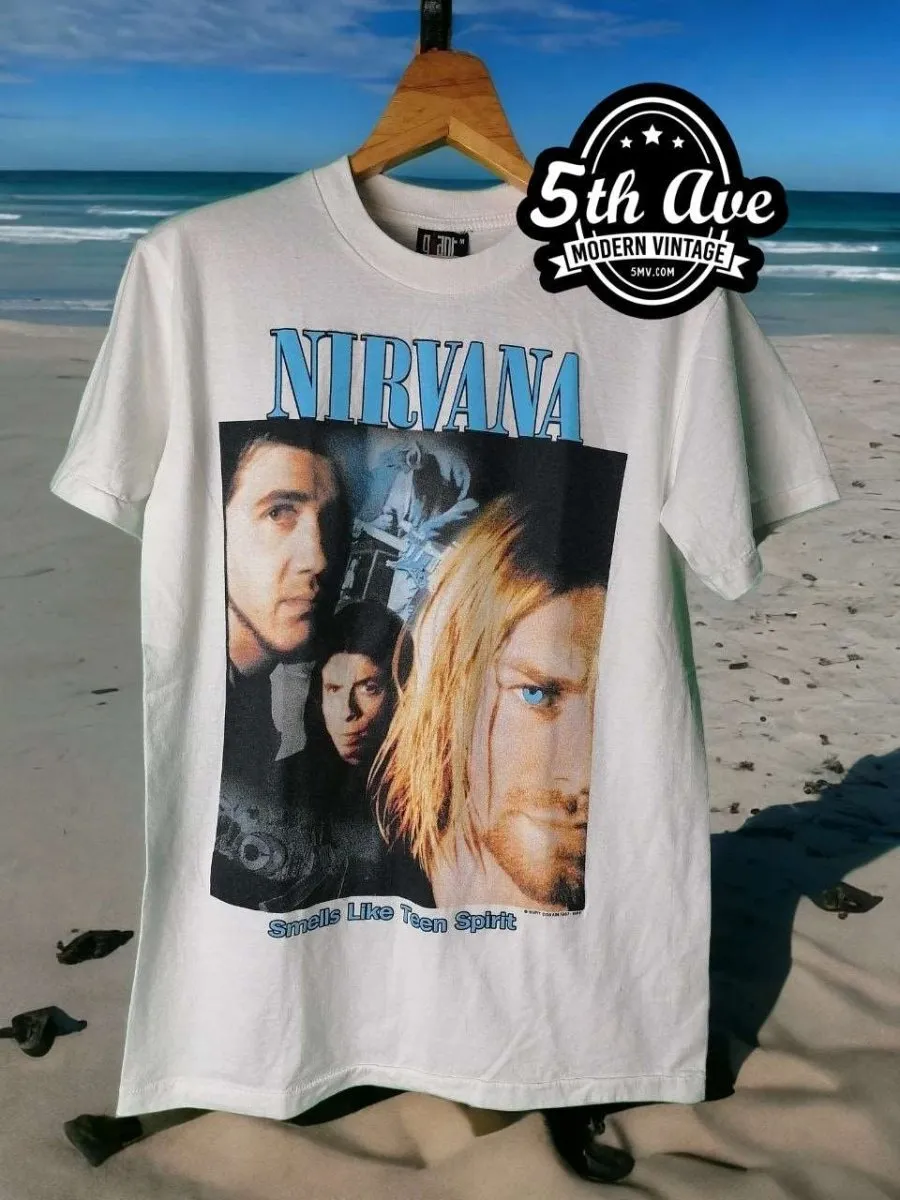 Nirvana Memorial Single Stitched t shirt