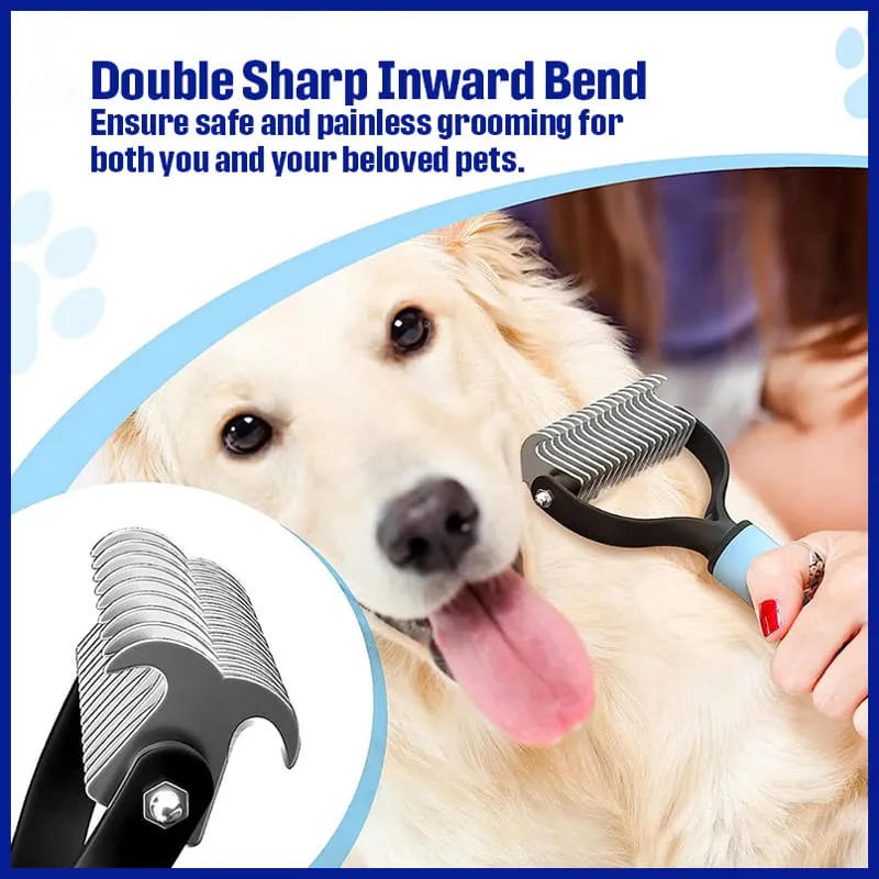 Pet Fur Grooming Comb: Knot-Free Coats for Dogs & Cats