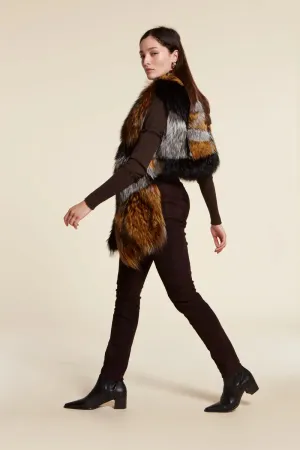 Real fox fur shawl