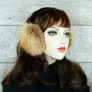 Red Fox Fur Earmuffs