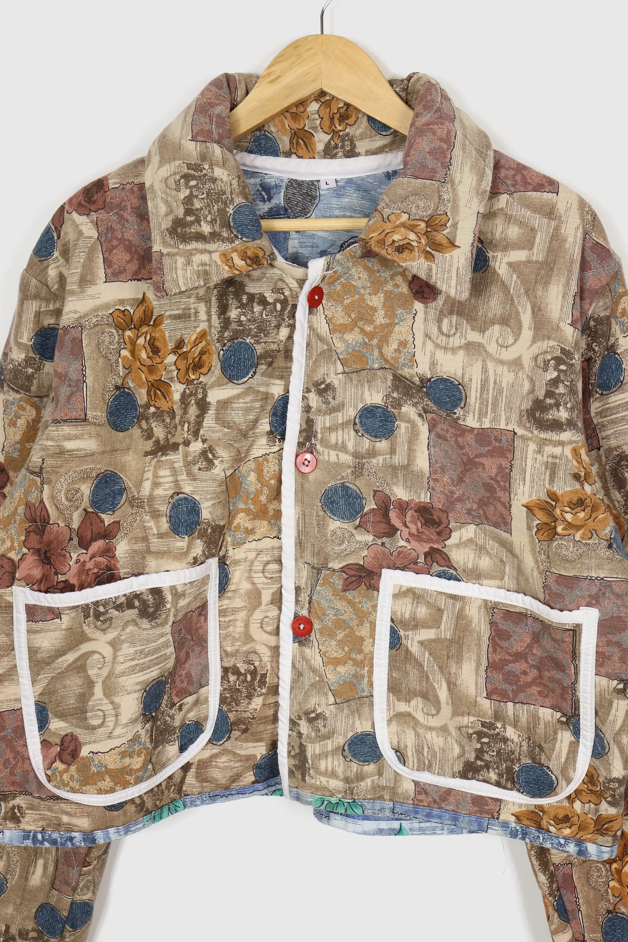 Reworked Quilt Button-Down Jacket 01