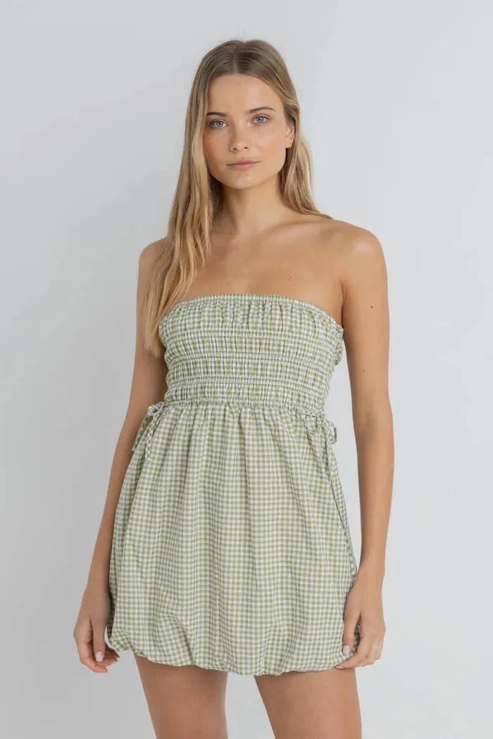 Rhythm Lana Gingham Bubble Dress