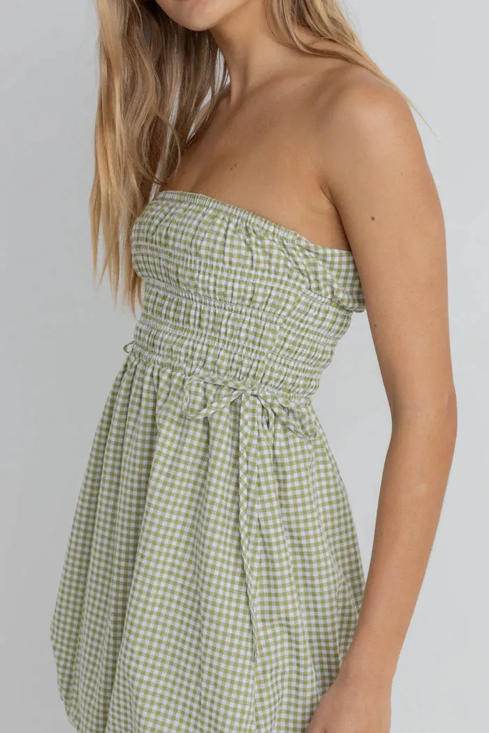 Rhythm Lana Gingham Bubble Dress