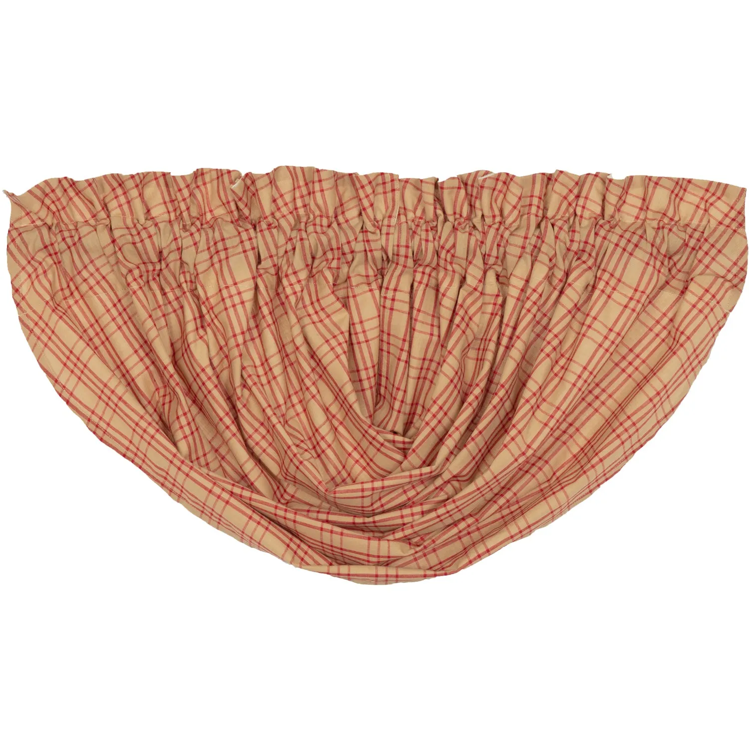 Sawyer Mill Red Plaid Balloon Valance 15x60