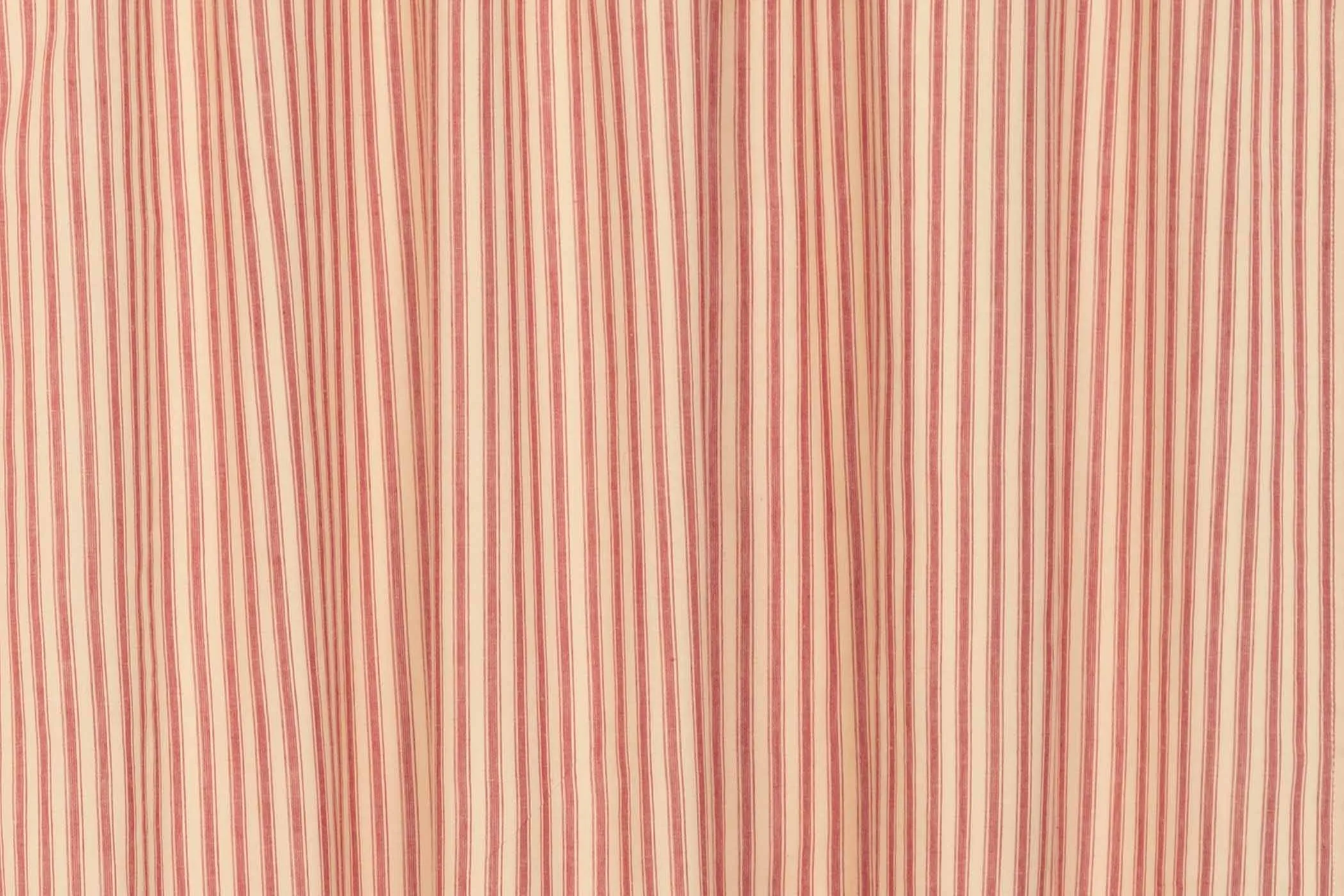 Sawyer Mill Red Ticking Stripe Valance 16x72