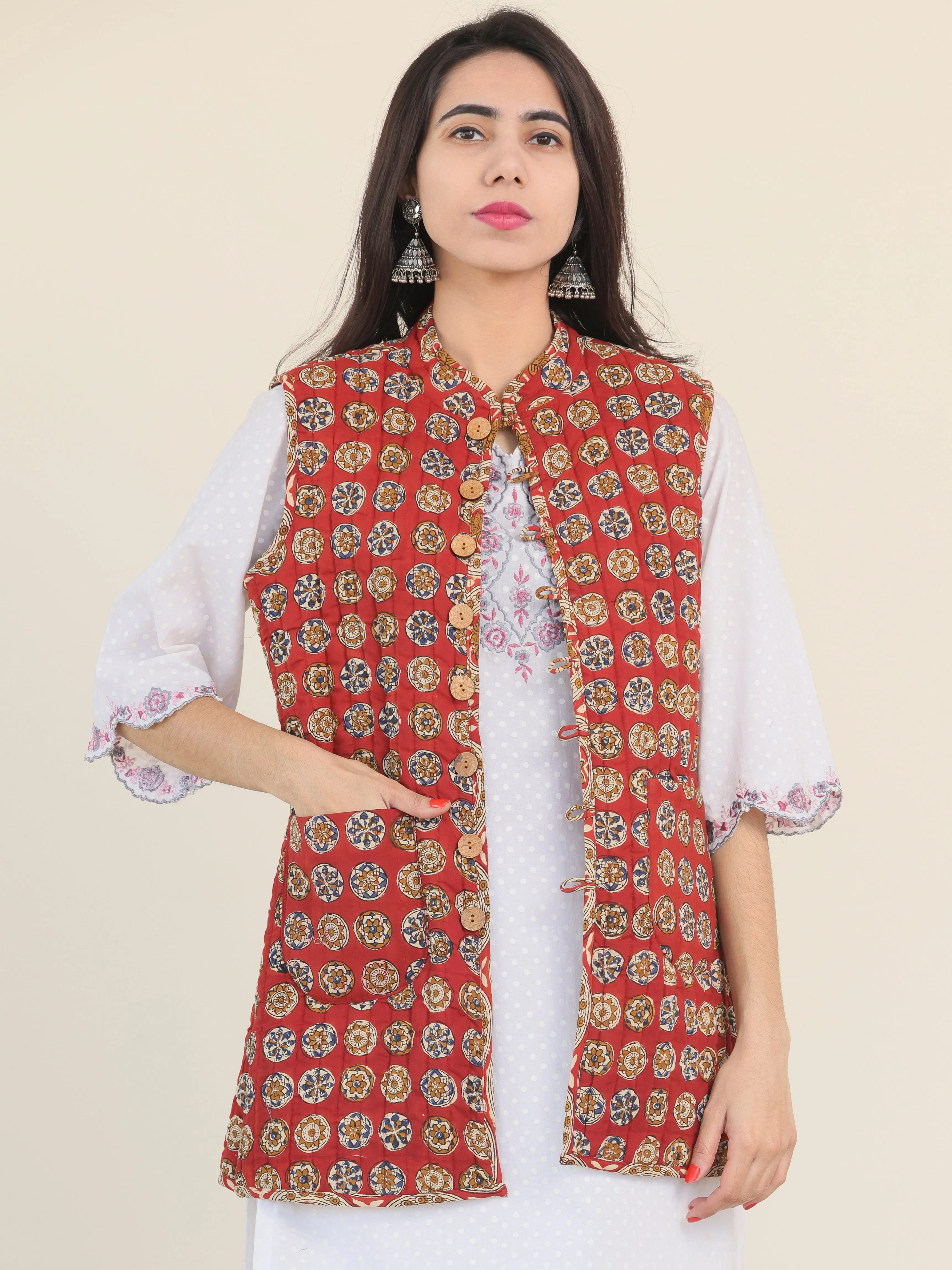 Shishir Adya Quilted Reversible Sleeveless Jacket